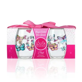 Butterfly Acrylic Stemless Set