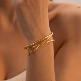 Criss Cross Signature Bangle Kada
