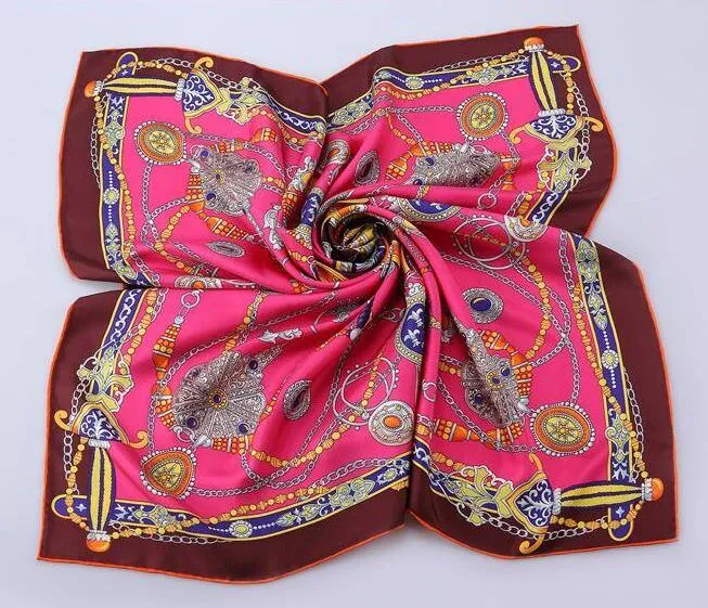 Fashion Pink Pure Silk Scarf
