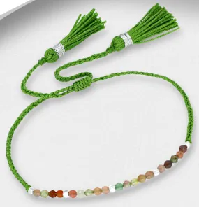 Gemstone Tassel Bracelet