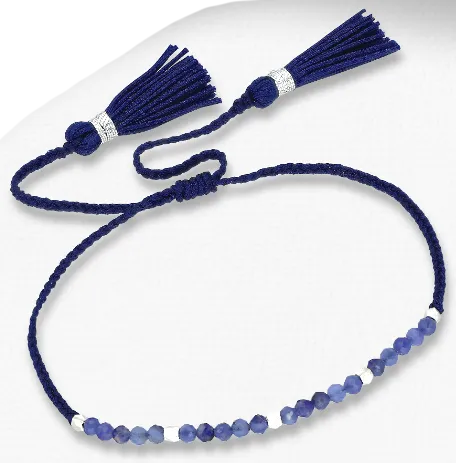 Gemstone Tassel Bracelet