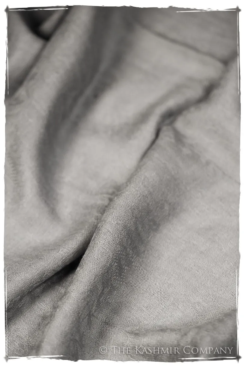 Jacquard Paisley Chateau Gray Cashmere Scarf