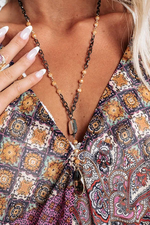 Listening To Records Necklace