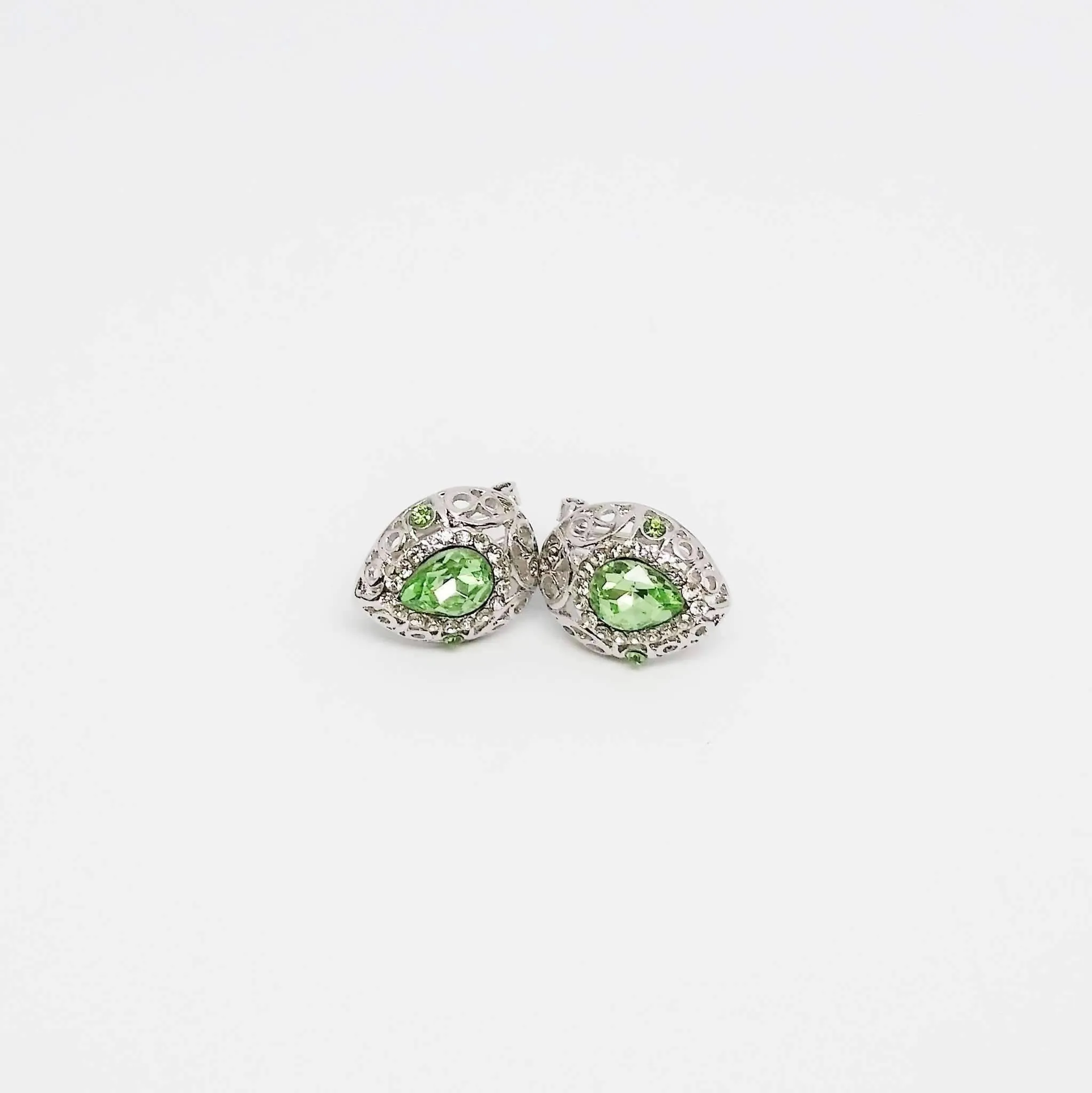 Vintage Filigree Teardrop Necklace and Earrings Set or Individual - Choose Your Color!